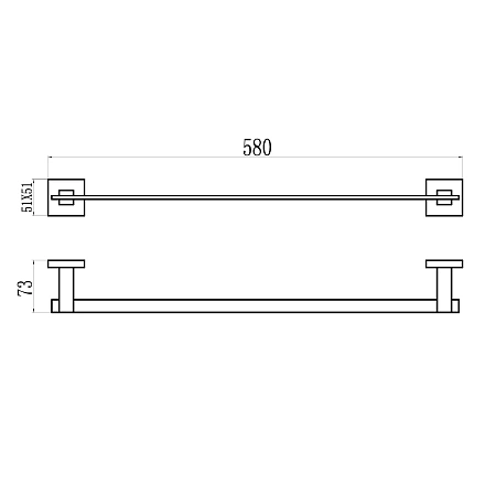 Полотенцедержатель Savol S-06524A хром Полотенцедержатель Savol S-06524A хром