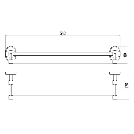 Полотенцедержатель Savol S-007048 хром Полотенцедержатель Savol S-007048 хром