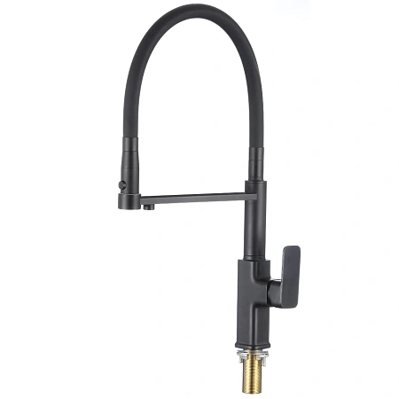 Смеситель для кухни Savol S-L1808H-01 с подключением к фильтру, черный