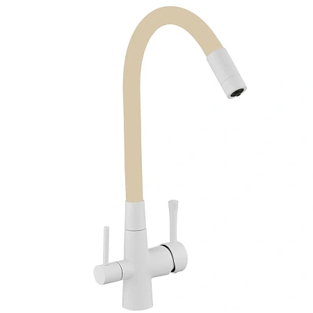 Смеситель для кухни Savol S-L1806W-12 с подключением к фильтру, белый Смеситель для кухни Savol S-L1806W-12 с подключением к фильтру, белый