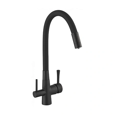 Смеситель для кухни Savol S-L1806H-01 с подключением к фильтру, черный Смеситель для кухни Savol S-L1806H-01 с подключением к фильтру, черный