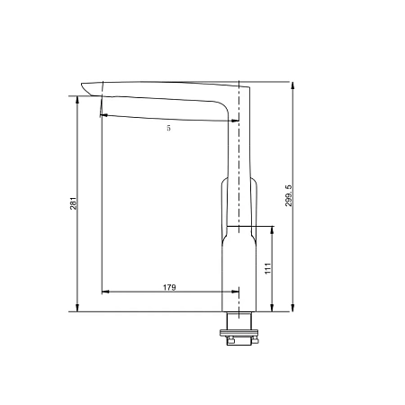 Смеситель для кухни Savol SK-H7001 хром Смеситель для кухни Savol SK-H7001 хром