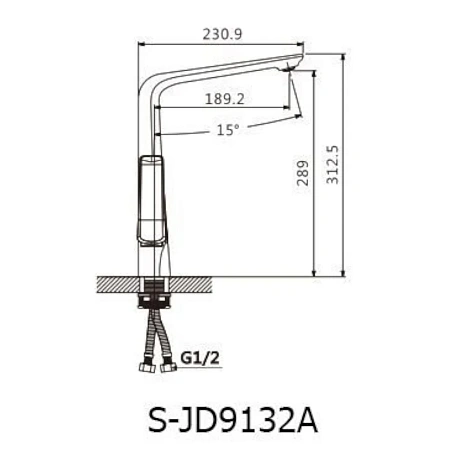 Смеситель для кухни Savol S-JD9132AW белый Смеситель для кухни Savol S-JD9132AW белый