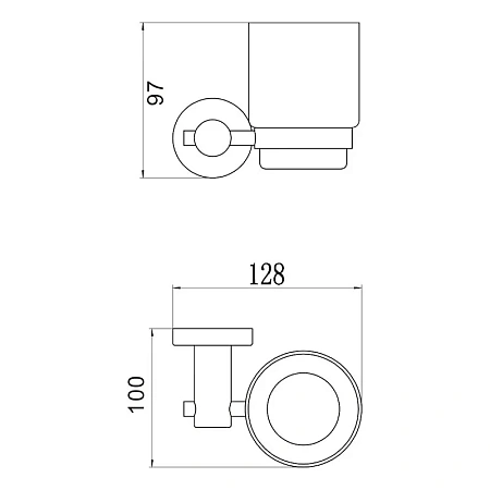 Стакан Savol S-005658Q графит Стакан Savol S-005658Q графит