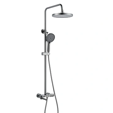 Душевая система Shevanik S4726T оружейная сталь