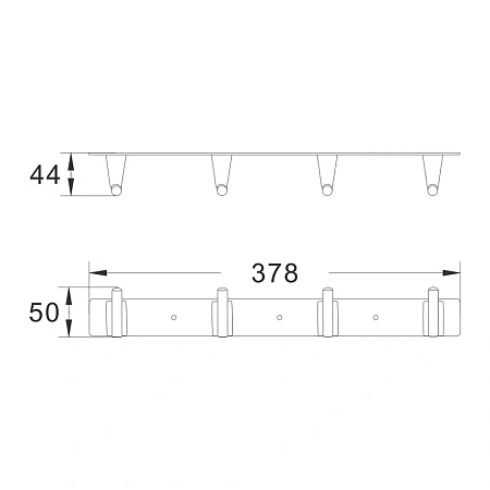 Крючок Shevanik SG5741H черный Крючок Shevanik SG5741H черный