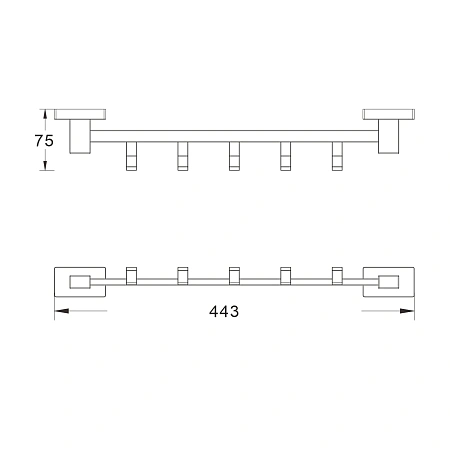 Крючок Shevanik SG5651C белый Крючок Shevanik SG5651C белый