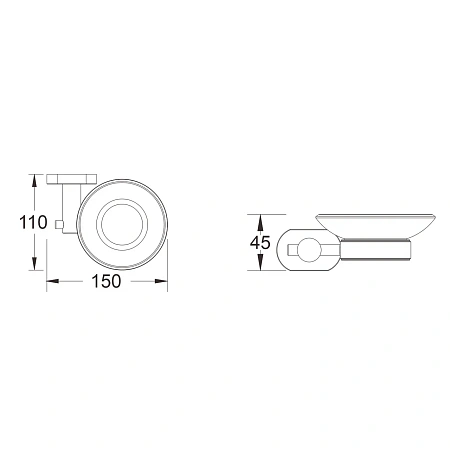 Мыльница Shevanik SG5103 хром Мыльница Shevanik SG5103 хром