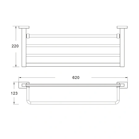 Полотенцедержатель Shevanik SG5608C белый Полотенцедержатель Shevanik SG5608C белый