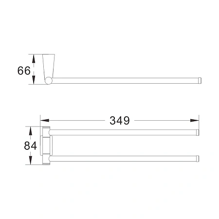 Полотенцедержатель Shevanik SG5707H черный Полотенцедержатель Shevanik SG5707H черный
