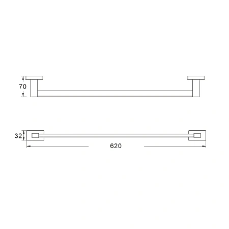 Полотенцедержатель Shevanik SG5617C белый Полотенцедержатель Shevanik SG5617C белый
