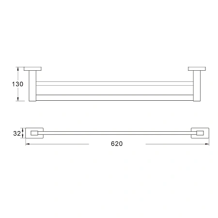 Полотенцедержатель Shevanik SG5627C белый Полотенцедержатель Shevanik SG5627C белый