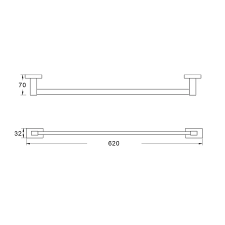 Полотенцедержатель Shevanik SG5617H черный Полотенцедержатель Shevanik SG5617H черный