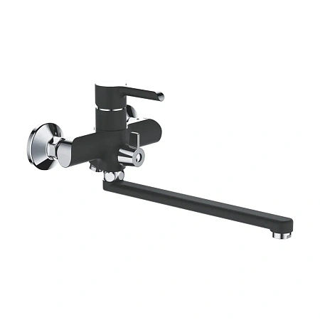 Смеситель для ванны Shevanik S6022H черный/хром Смеситель для ванны Shevanik S6022H черный/хром