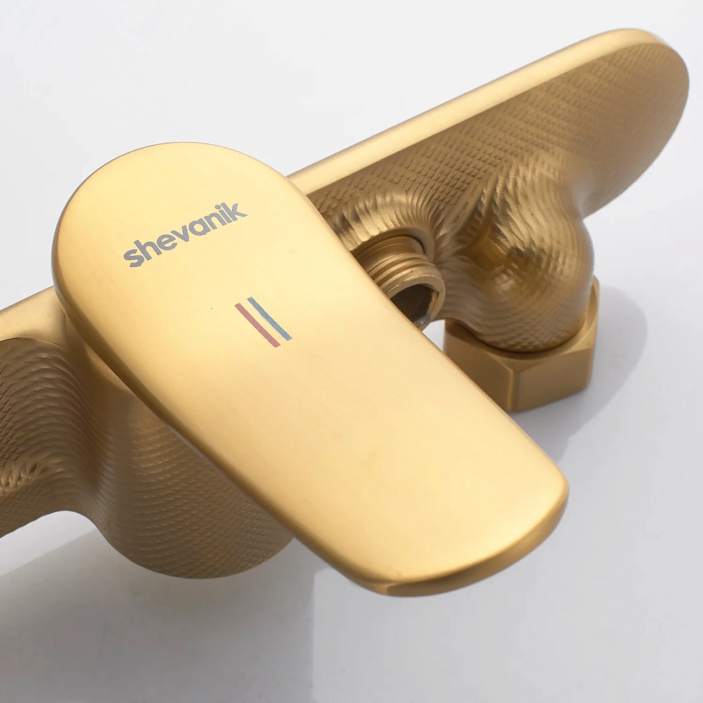 Смеситель для душа Shevanik S4716G золотой сатин — Изображение 5