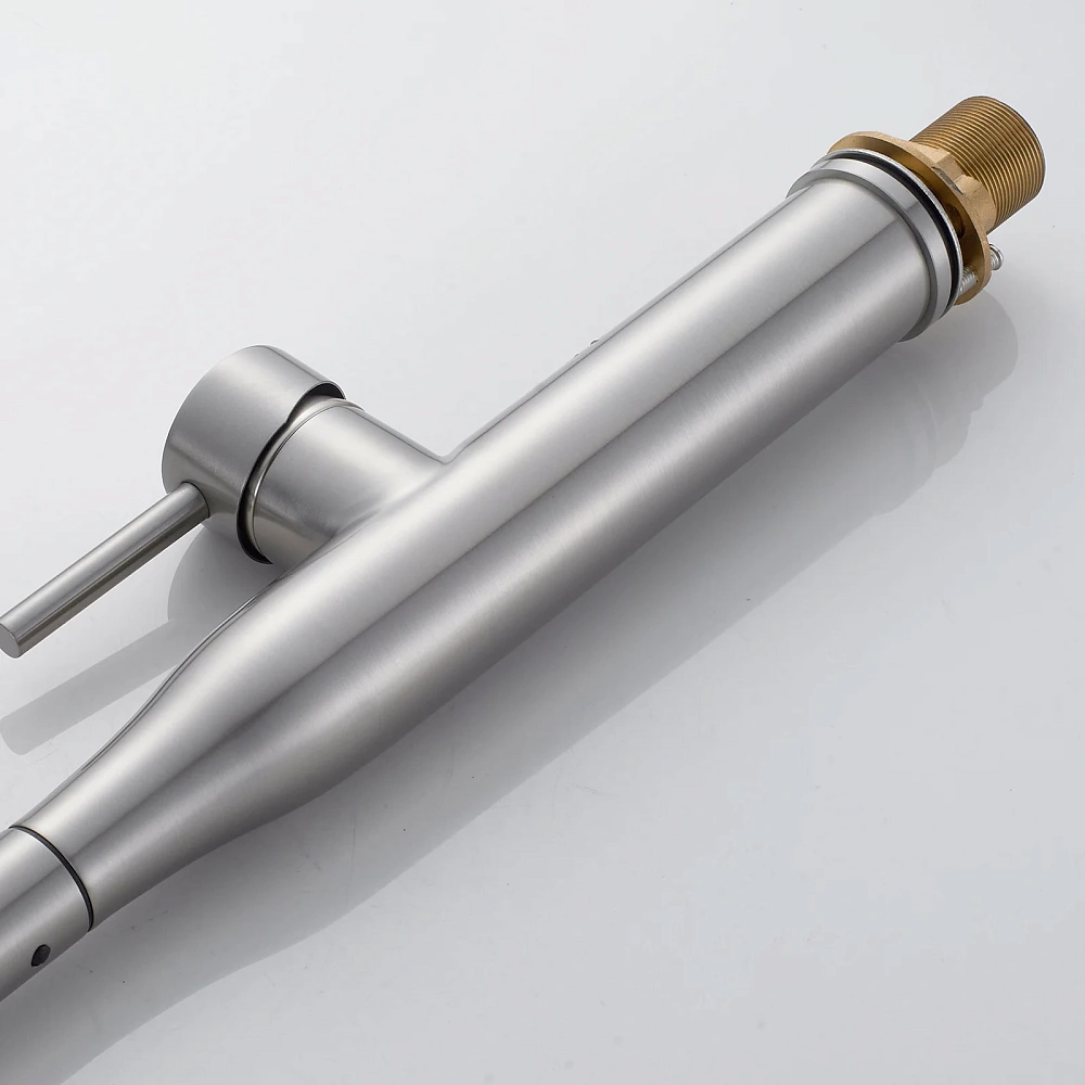 Смеситель для кухни Shevanik S123L-9 с гибким изливом, сатин — Изображение 7