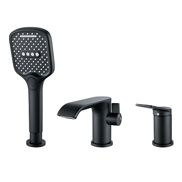 Смеситель на борт ванны Shevanik S4112H черный