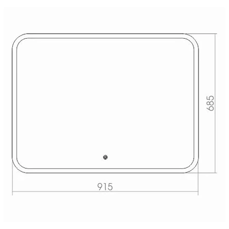 Зеркало Silver Mirrors Стив 915х685 ФР-00000843 сенсорный выключатель Зеркало Silver Mirrors Стив 915х685 ФР-00000843 сенсорный выключатель