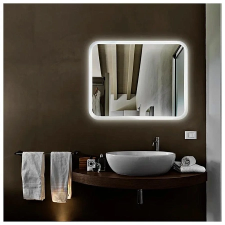 Зеркало Silver Mirrors Стив 915х685 ФР-00000843 сенсорный выключатель Зеркало Silver Mirrors Стив 915х685 ФР-00000843 сенсорный выключатель