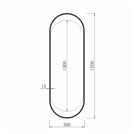 Зеркало Silver Mirrors Alba 500х1500 LED-00003081 металлическая рама золото Зеркало Silver Mirrors Alba 500х1500 LED-00003081 металлическая рама золото