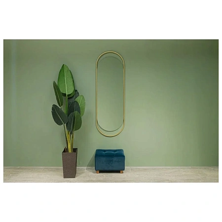 Зеркало Silver Mirrors Alba 500х1500 LED-00003081 металлическая рама золото Зеркало Silver Mirrors Alba 500х1500 LED-00003081 металлическая рама золото