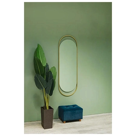 Зеркало Silver Mirrors Alba 500х1500 LED-00003081 металлическая рама золото Зеркало Silver Mirrors Alba 500х1500 LED-00003081 металлическая рама золото