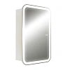 Зеркальный шкаф Silver Mirrors Фиджи Flip 50 LED-00002680 подогрев сенсорный выключатель