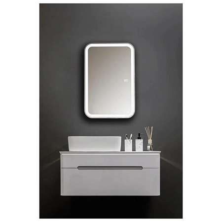 Зеркальный шкаф Silver Mirrors Фиджи Flip 50 LED-00002680 подогрев сенсорный выключатель Зеркальный шкаф Silver Mirrors Фиджи Flip 50 LED-00002680 подогрев сенсорный выключатель
