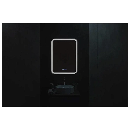 Зеркальный шкаф Silver Mirrors Фиджи-Антрацит 60 LED-00003043 правый часы подогрев сенсорный выключатель Зеркальный шкаф Silver Mirrors Фиджи-Антрацит 60 LED-00003043 правый часы подогрев сенсорный выключатель