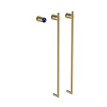 Полотенцесушитель электрический Terminus Рондо П2 35х76 4670078568168, брашированное золото