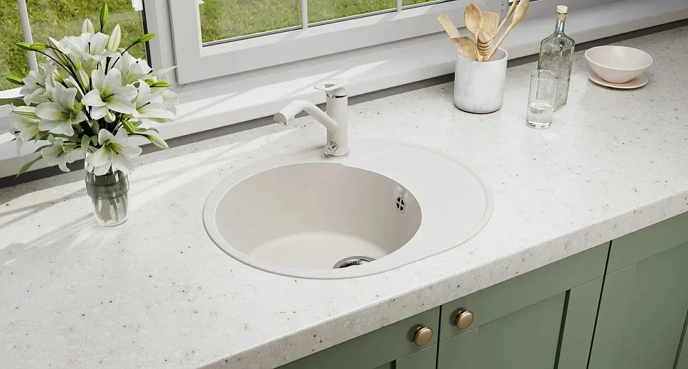 Кухонная мойка Ulgran Quartz Nora 585-01 жасмин — Изображение 3