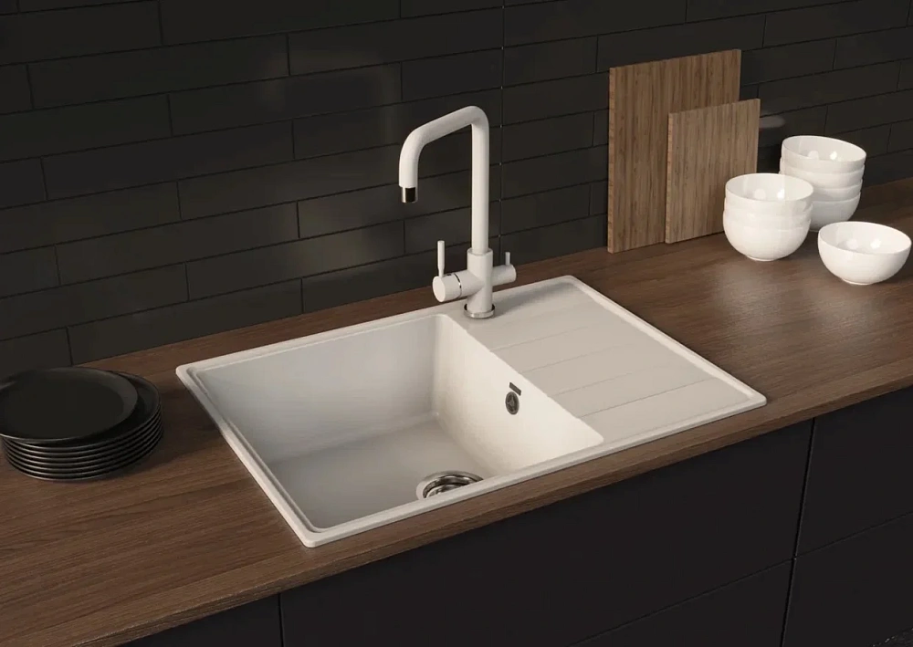 Кухонная мойка Ulgran Quartz Prima 700-01 жасмин — Изображение 3
