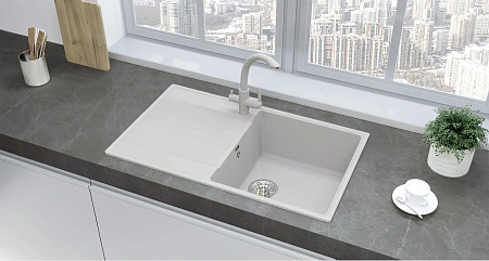 Кухонная мойка Ulgran Quartz Prima 850-04 платина Кухонная мойка Ulgran Quartz Prima 850-04 платина