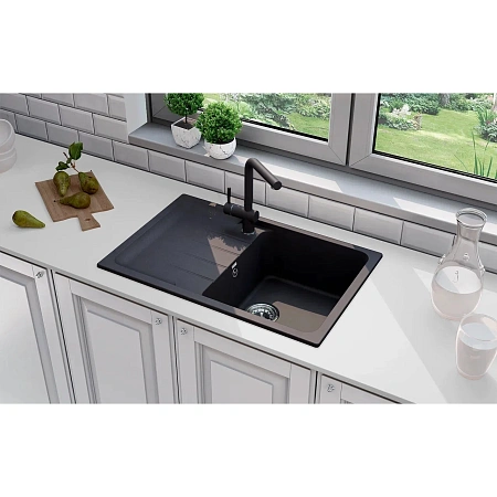 Кухонная мойка Ulgran Quartz Gerda 780-08 космос Кухонная мойка Ulgran Quartz Gerda 780-08 космос