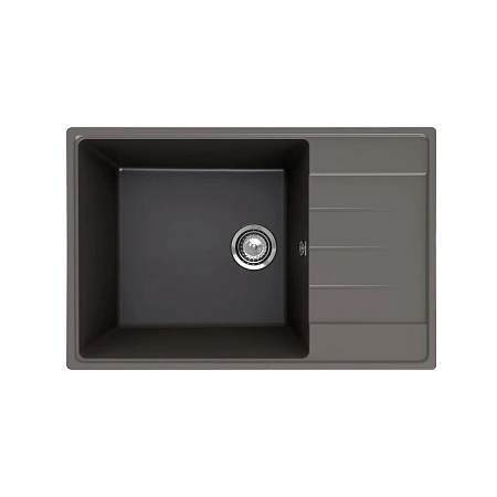 Кухонная мойка Ulgran Quartz Prima 760-09 асфальт Кухонная мойка Ulgran Quartz Prima 760-09 асфальт