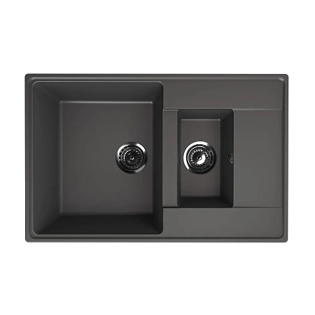 Кухонная мойка Ulgran Quartz Prima 780 1,5 K-09 мокрый асфальт Кухонная мойка Ulgran Quartz Prima 780 1,5 K-09 мокрый асфальт