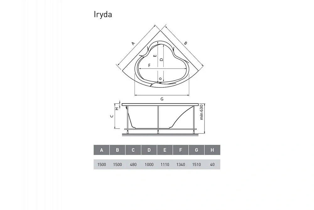 Акриловая ванна Vayer Iryda Гл000006822 150x150 — Изображение 2
