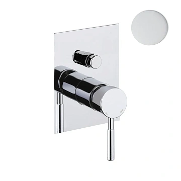 Смеситель для душа Webert Rimini RI860101740 встраиваемый, белый