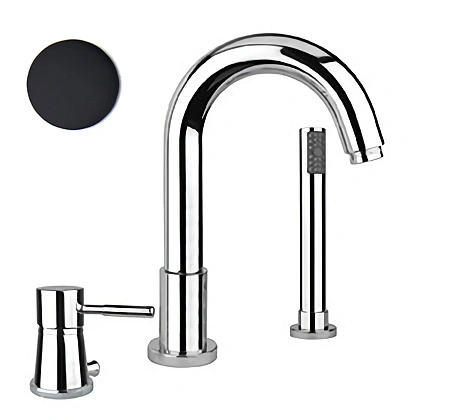 Смеситель на борт ванны Webert Rimini RI850701560 черный