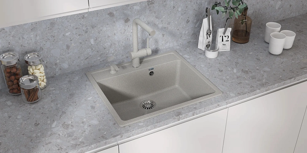Кухонная мойка Ulgran U-104-310 серый — Изображение 2