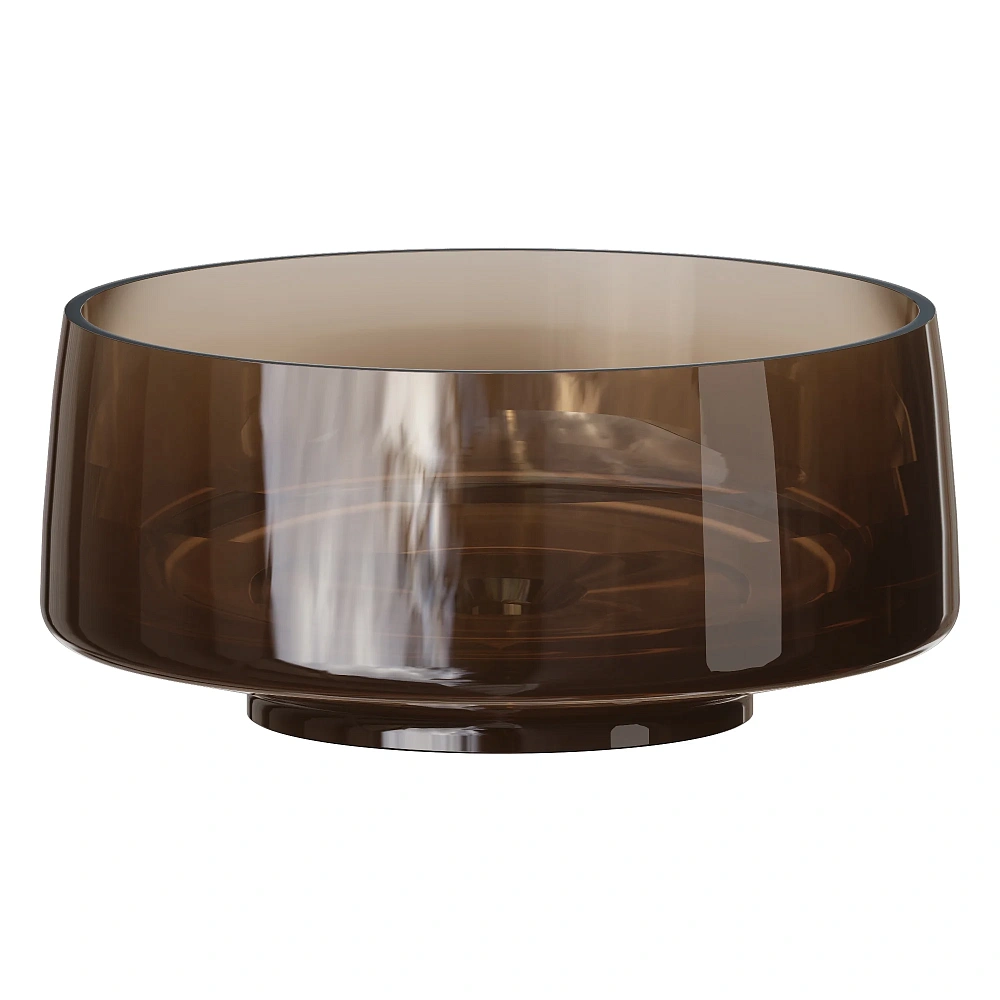 Раковина Boheme GLOW 810-G-C накладная, круглая, полиэфирная COFFEE — Изображение 1