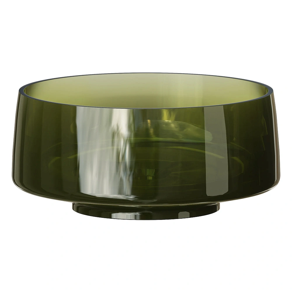 Раковина Boheme GLOW 810-G-OL накладная, круглая, полиэфирная OLIVE — Изображение 1