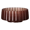 Раковина Boheme GLOW 810-RIB-G-BUR накладная, круглая рифленая, полиэфирная BURGUNDY