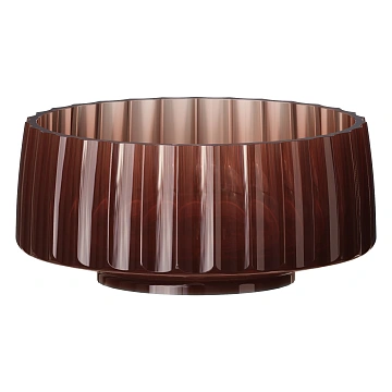 Раковина Boheme GLOW 810-RIB-G-BUR накладная, круглая рифленая, полиэфирная BURGUNDY