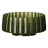 Раковина Boheme GLOW 810-RIB-G-OL накладная, круглая рифленая, полиэфирная TRANSPARENT OLIVE