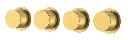 Смеситель для душа Boheme STICK DIAMOND 124-5-MG.1 встроенный MATT GOLD 5-проходной Смеситель для душа Boheme STICK DIAMOND 124-5-MG.1 встроенный MATT GOLD 5-проходной