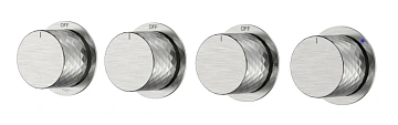Смеситель для душа Boheme STICK DIAMOND 124-5-NB.1 встроенный NICKEL BRUSH 5-проходной