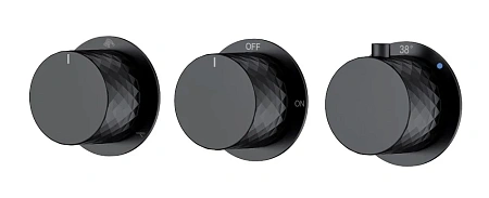 Смеситель для душа Boheme STICK DIAMOND 124-T-3-B.1 встроенный с термостатом MATT BLACK 3-проходной Смеситель для душа Boheme STICK DIAMOND 124-T-3-B.1 встроенный с термостатом MATT BLACK 3-проходной