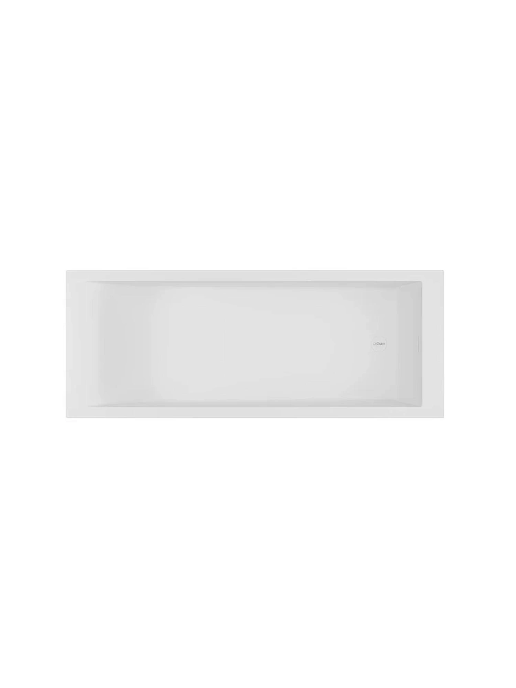 Ванна из искусственного камня CEZARES CZR-VARIANTE-170-70-46-SSB solid surface встраиваемая 1700x700x463 — Изображение 3