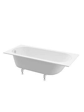 Ванна из искусственного камня BelBagno BB-DELTA-170-75-46-MR-W-MATT-LEG-SET встраиваемая, в комплекте с ножками
